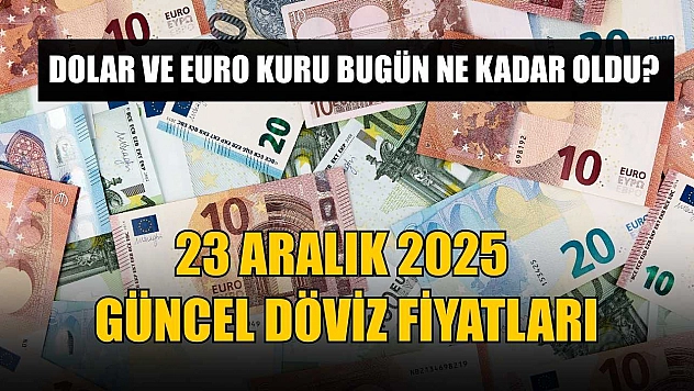 Dolar ve Euro kuru bugün ne kadar oldu?  23 Aralık 2025 güncel döviz fiyatları