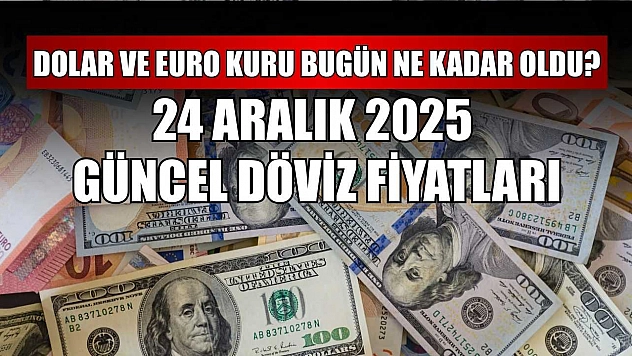 Dolar ve Euro kuru bugün ne kadar oldu?  24 Aralık 2025 güncel döviz fiyatları