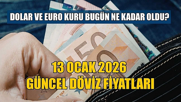Dolar ve Euro kuru bugün ne kadar oldu?  13 Ocak 2026 güncel döviz fiyatları