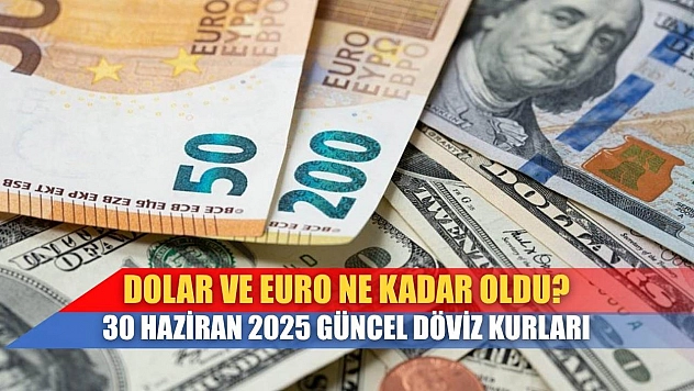 Dolar ve Euro Ne Kadar Oldu? 30 Haziran 2025 Güncel Döviz Kurları