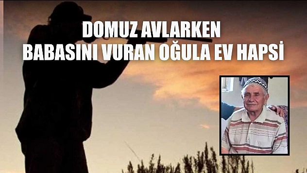 Domuz avlarken babasını vuran oğula ev hapsi