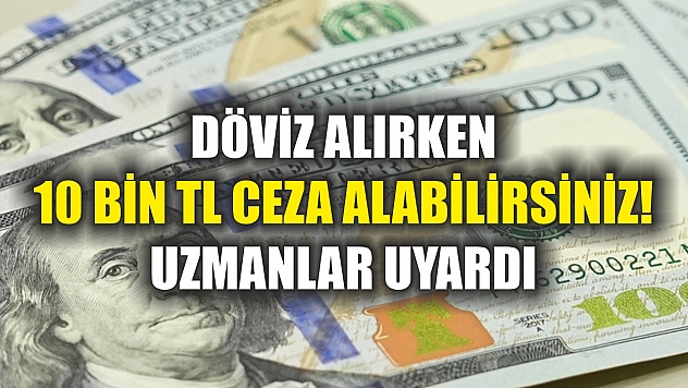 Döviz Alırken 10 Bin TL Ceza Alabilirsiniz! Uzmanlar Uyardı