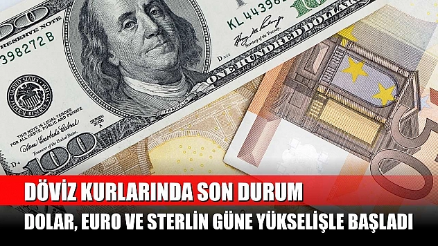 Döviz kurlarında son durum: Dolar, Euro ve Sterlin güne yükselişle başladı