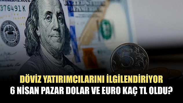Döviz yatırımcıları: 6 Nisan Pazar Dolar ve Euro kaç TL oldu?