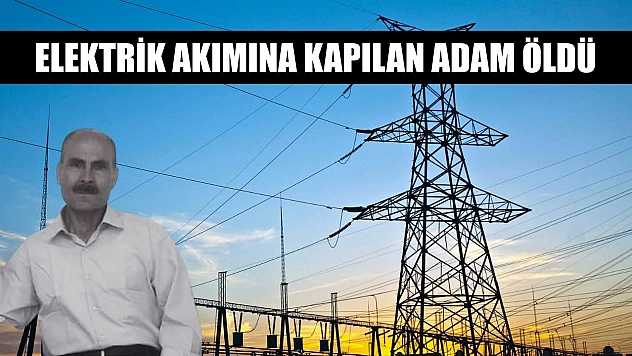 Elektrik akımına kapılan adam öldü