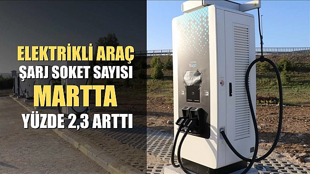 Elektrikli araç şarj soket sayısı martta yüzde 2,3 arttı