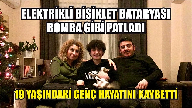 Elektrikli bisiklet bataryası bomba gibi patladı, 19 yaşındaki genç hayatını kaybetti