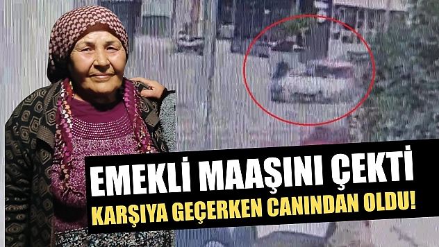 Emekli maaşını çekti, karşıya geçerken canından oldu