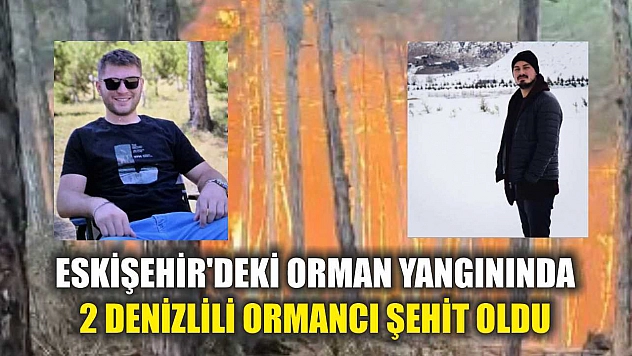 Eskişehir'deki orman yangınında 2 Denizlili ormancı şehit oldu