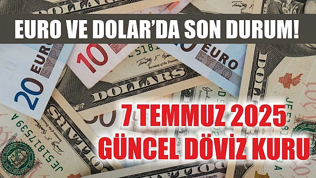 Euro ve Dolar'da son durum! 7 Temmuz 2025 güncel döviz kuru