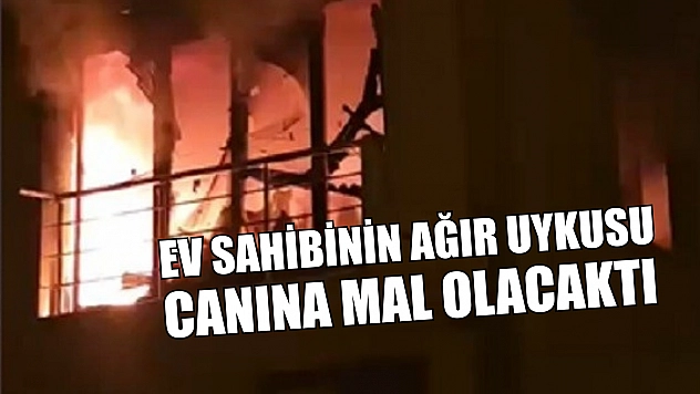 Ev sahibinin ağır uykusu canına mal olacaktı