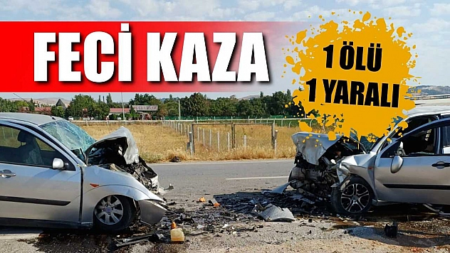 Feci Kaza: 1 ölü, 1 yaralı