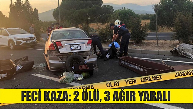 Feci kaza: 2 ölü, 3 ağır yaralı