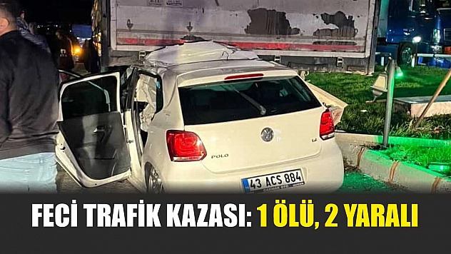 Feci trafik kazası: 1 ölü, 2 yaralı