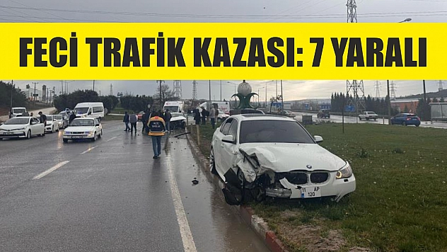 Feci trafik kazası: 7 yaralı