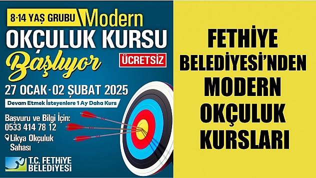 Fethiye Belediyesi'nden Modern Okçuluk Kursları