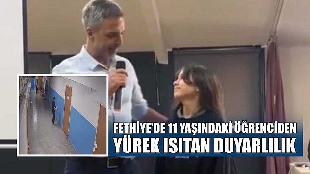 Fethiye'de 11 yaşındaki öğrenciden yürek ısıtan duyarlılık