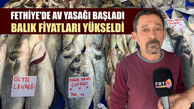 Fethiye'de av yasağı başladı, balık fiyatları yükseldi