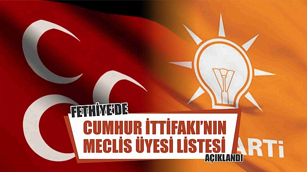 Fethiye'de Cumhur İttifakı'nın Meclis Üyesi Listesi Açıklandı