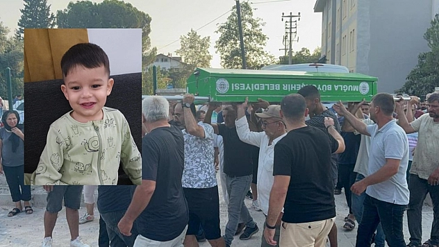 Fethiye'de havuza düşerek ölen minik Asil Kemal gözyaşlarıyla son yolculuğuna uğurlandı