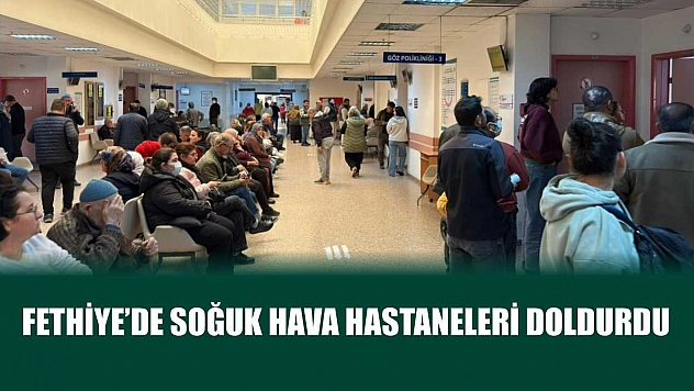 Fethiye'de soğuk hava hastaneleri doldurdu