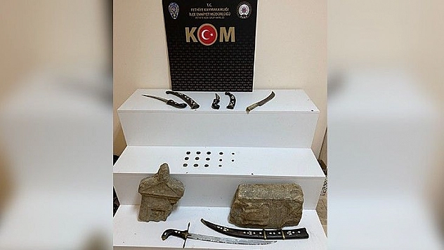 Fethiye'de tarihi eser operasyonu