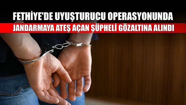 Fethiye'de uyuşturucu operasyonunda jandarmaya ateş açan şüpheli gözaltına alındı