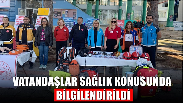 Fethiye'de Vatandaşlar Sağlık Konusunda Bilgilendirildi