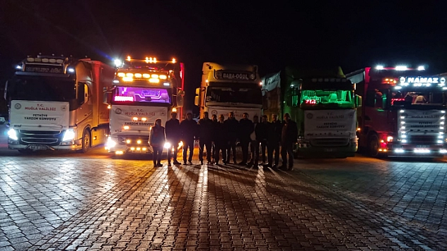 FETHİYE'DEN 6 TIR DOLUSU YARDIM DAHA