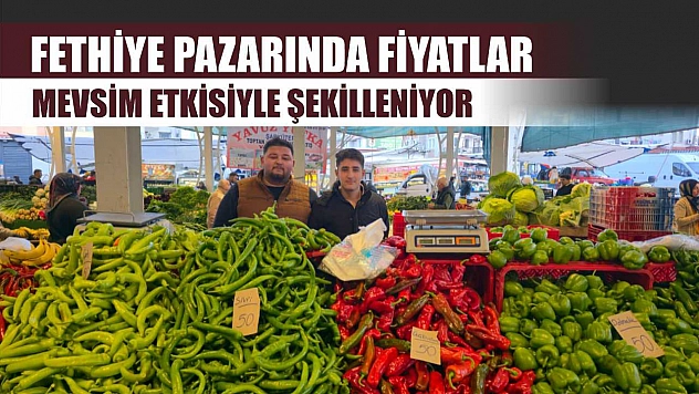 Fethiye pazarında fiyatlar mevsim etkisiyle şekilleniyor