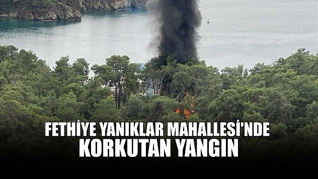Fethiye Yanıklar Mahallesi'nde korkutan yangın