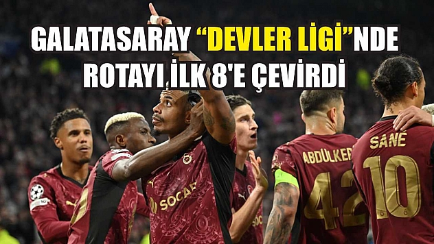 Galatasaray 'Devler Ligi'nde rotayı ilk 8'e çevirdi