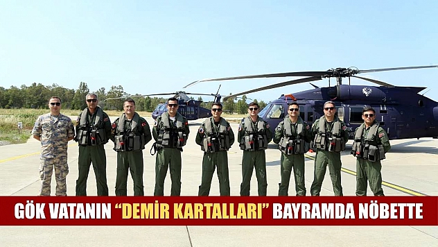 Gök vatanın 'demir kartalları' bayramda nöbette