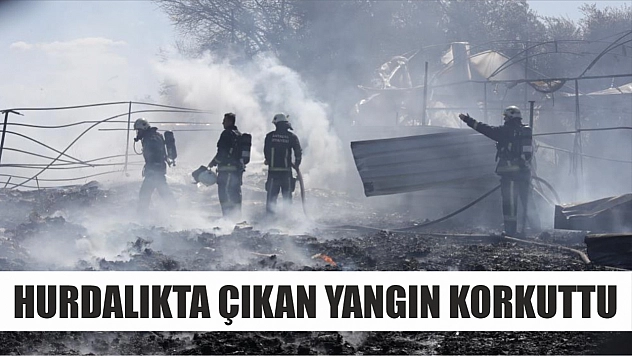 Hurdalıkta çıkan yangın korkuttu
