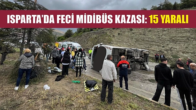 Isparta'da Feci Midibüs Kazası: 15 Yaralı