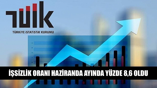 İşsizlik oranı Haziranda ayında yüzde 8,6 oldu