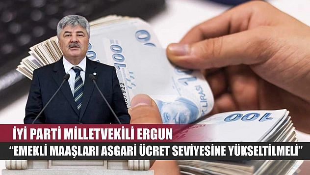 İYİ Parti Milletvekili Ergun: 'Emekli Maaşları Asgari Ücret Seviyesine Yükseltilmeli'
