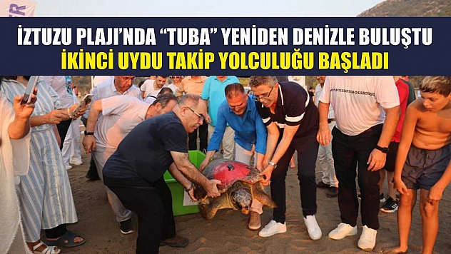 İztuzu Plajı'nda 'Tuba' Yeniden Denizle Buluştu: İkinci Uydu Takip Yolculuğu Başladı