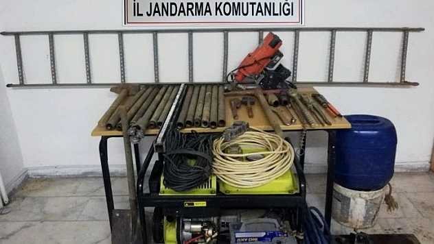 Kaçak kazıya 7 gözaltı