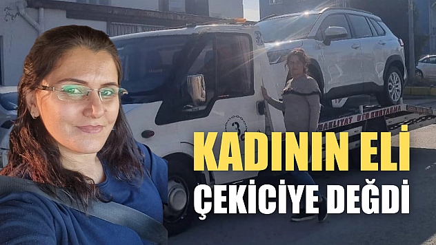Kadının eli çekiciye değdi