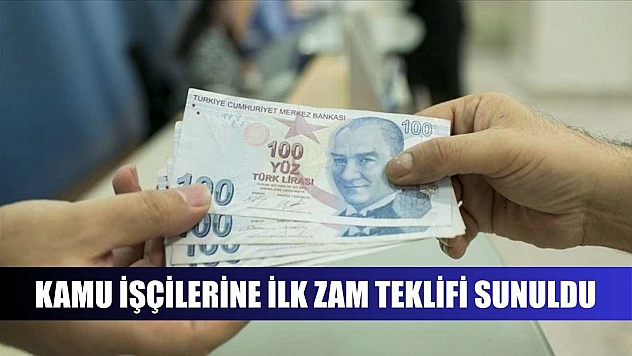 Kamu işçilerine ilk zam teklifi sunuldu
