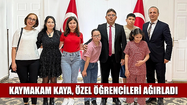 Kaymakam Kaya, özel öğrencileri ağırladı
