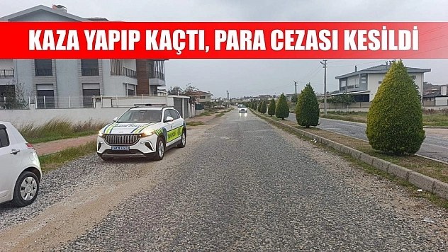Kaza yapıp kaçtı, para cezası kesildi