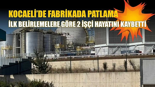 Kocaeli'de fabrikada patlama: İlk belirlemelere göre 2 işçi hayatını kaybetti