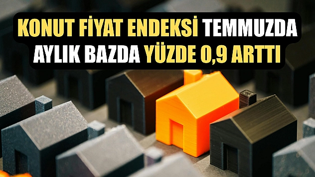 Konut Fiyat Endeksi temmuzda aylık bazda yüzde 0,9 arttı