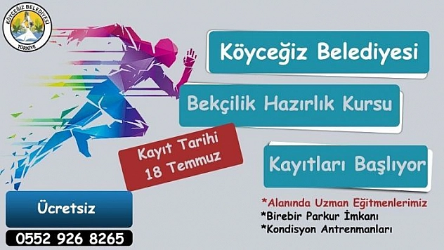 Köyceğiz Belediyesi bekçilik sınavına hazırlık kursu düzenledi