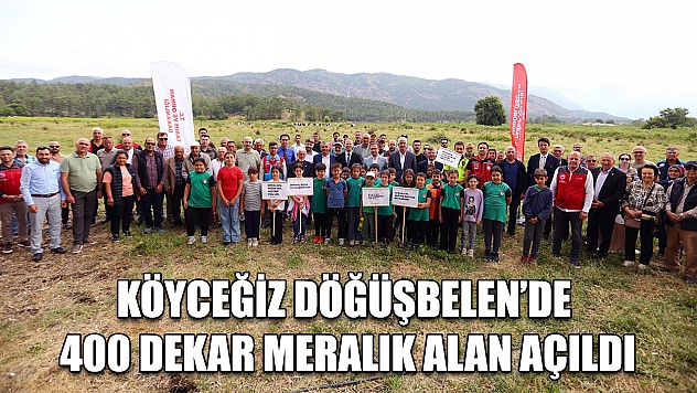 Köyceğiz Döğüşbelen'de 400 dekar meralık alan açıldı