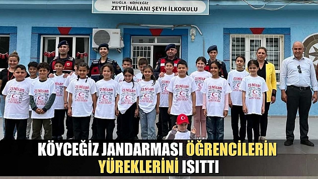 Köyceğiz Jandarması öğrencilerin yüreklerini ısıttı