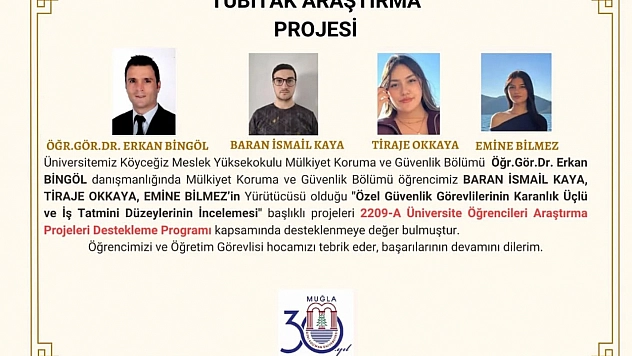 Köyceğiz Meslek Yüksek Okulu öğrencilerinin projeleri destek buldu