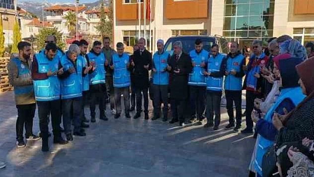 KÖYCEĞİZ MÜFTÜLÜĞÜ'NDEN GÖNÜLLÜ YARDIM EKİBİ YOLA ÇIKTI